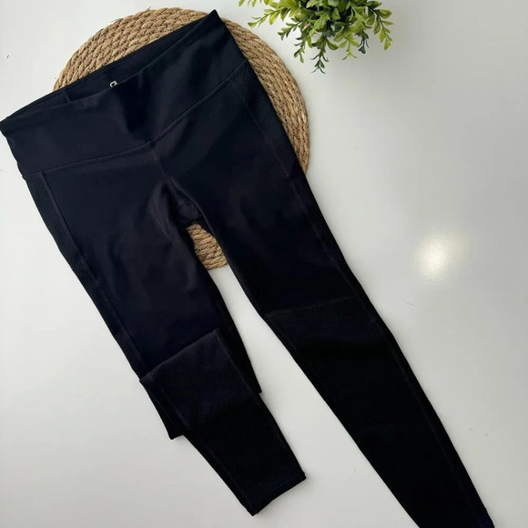 GapFit gFast Textured Mesh-Panel Leggings Size Small - Picture 11 of 11
